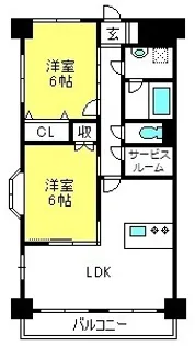パレ・ロワイヤル大宮【2階】の間取り