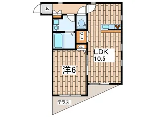 スピカ横須賀【1階】の間取り