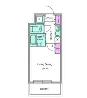 グレイスコート目黒不動前【4階】の間取り
