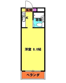 ラヴィエ新宿【3階】の間取り