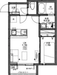 KEIAI RESIDENCE 西八王子III【2階】の間取り