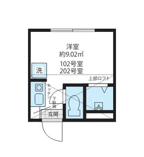 モアナ幡ヶ谷【1階】の間取り