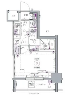 クレヴィスタ大森【10階】の間取り