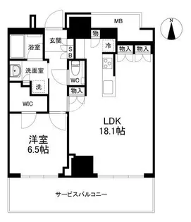 THE YOKOHAMA FRONT TOWER【31階】の間取り