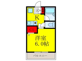 シャンブル南春日丘【3階】の間取り