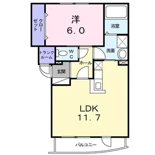 プリムローズ【1階】の間取り