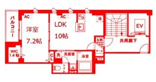 Vieuno逗子【2階】の間取り
