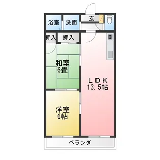 VIPマンション大垣 306号【3階】の間取り