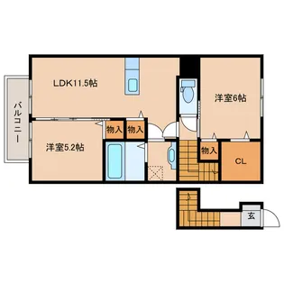 メゾンブランシェIIIの間取り