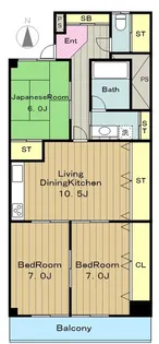 グランデ南大沢【5階】の間取り