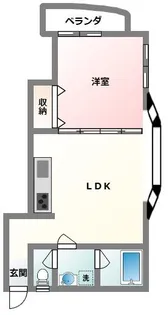 ルミエール泉崎【4階】の間取り