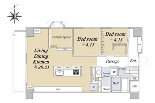 藤和シティスクエア三田サウスウイング【7階】の間取り