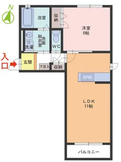 グリーンフォート【2階】の間取り