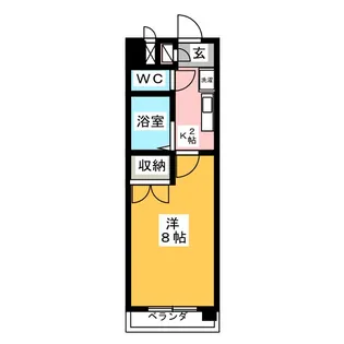 クレセントM浮島【4階】の間取り