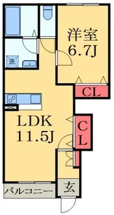 サンコスモス【1階】の間取り