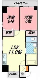 フリーダム舟入本町【9階】の間取り