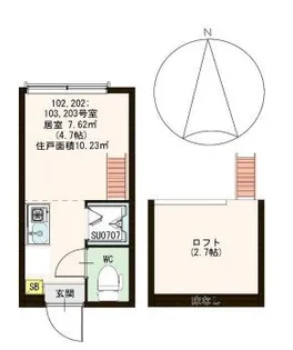 ハーモニーテラス新宿【1階】の間取り