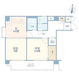 コスモ大井町【5階】の間取り