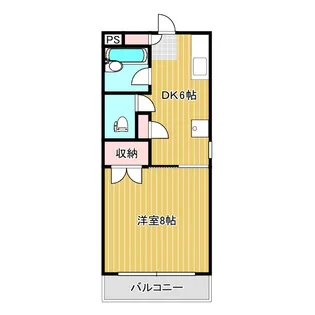コーポラス長田【2階】の間取り