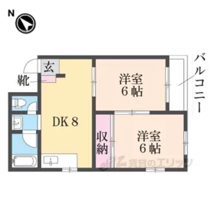 成田グリーンハイツ【3階】の間取り