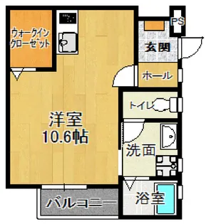 レインボー谷田部【1階】の間取り