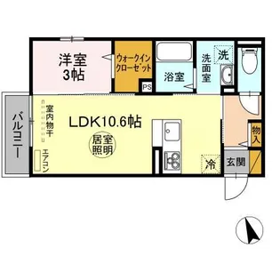 リベール・リベルテ リベルテ【2階】の間取り