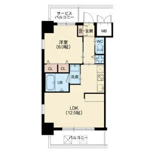 スプランディッド新大阪キャトル【4階】の間取り