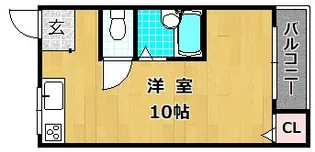 シャンテー天の川【4階】の間取り