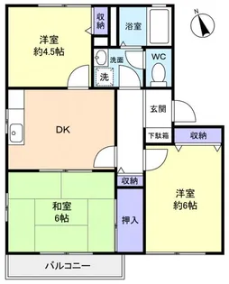 鈴木ハイツTWO【2階】の間取り