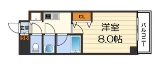 ONE ROOF FLAT TENJINBASHI【10階】の間取り