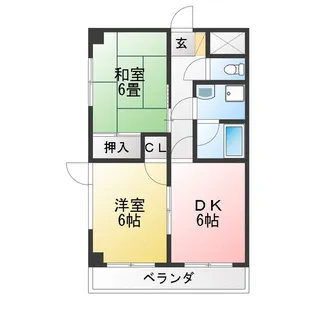 サンステージ21【4階】の間取り
