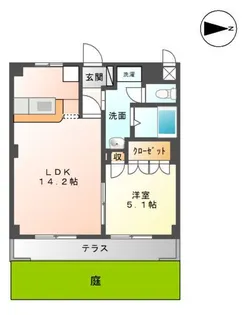 セレーヌ泉【1階】の間取り