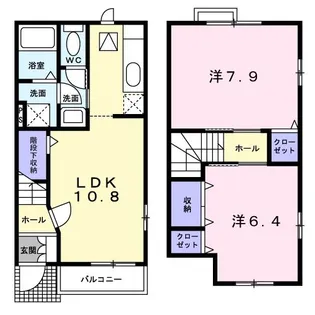 ファーストリバーサイド【1階】の間取り