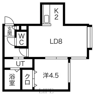 クレセール清田【3階】の間取り
