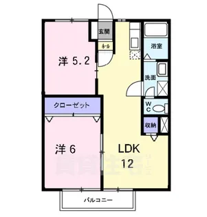 サニーコート東館【2階】の間取り
