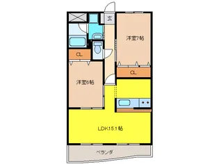 イーストオーク41【3階】の間取り