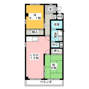ルミエール’96【3階】の間取り