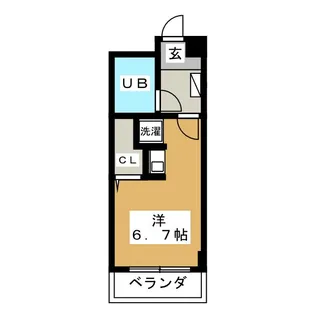 ガーデンコート湯島【6階】の間取り