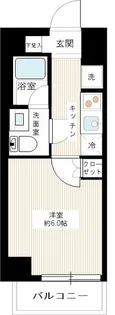 SQUARE CITY TSURUMI RIVERSIDE【6階】の間取り
