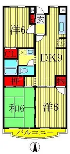 第3パールメゾン増田【5階】の間取り