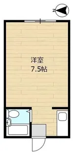 学園ハイツB【2階】の間取り