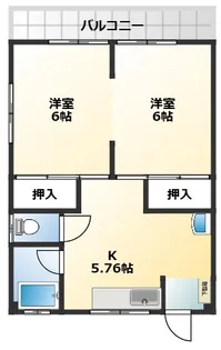 矢島荘【1階】の間取り