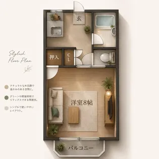 サンリキハイツ【2階】の間取り