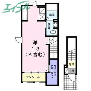 ルナ ルーチェ【2階】の間取り