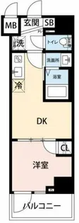 ハーモニーレジデンス新宿早稲田ザ・ガーデン【7階】の間取り