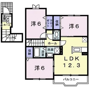 ブリッサユウII【2階】の間取り