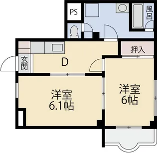 北赤羽マンション【1階】の間取り