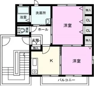 アンリシールVIII【2階】の間取り
