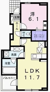ノール・テリトワールI【1階】の間取り