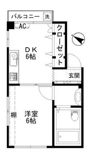 コーポニュー初台【2階】の間取り